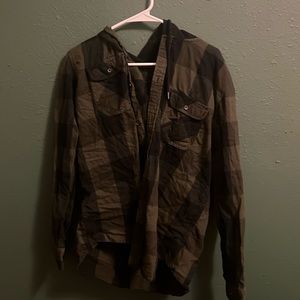 green and black flannel